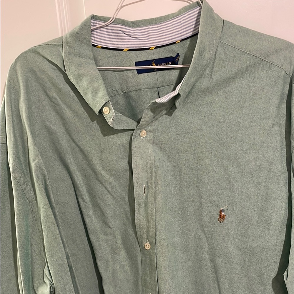 Polo by Ralph Lauren Men's Green Shirt